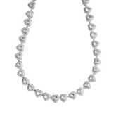 Heart choker necklace