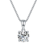 1 carat moissanite necklace