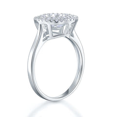 Crystal Dance halo ring