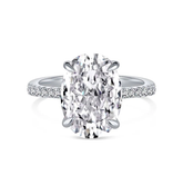 Aura Oval solitaire ring