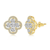 Clover Stud earrings 18k gold