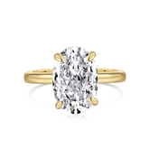 Eva oval cut ring gold