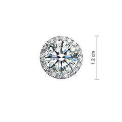 Large Halo stud earrings