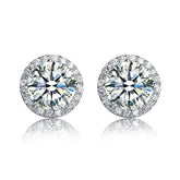 Large Halo stud earrings