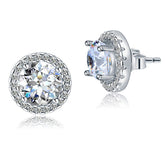 Removable halo stud earrings