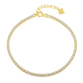 18k Gold 2mm Tennis bracelet