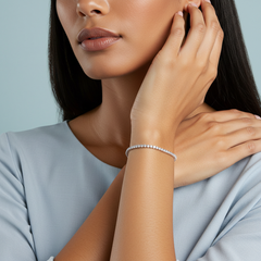 Sterling Silver 2mm Tennis bracelet