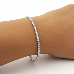 Sterling Silver 2mm Tennis bracelet