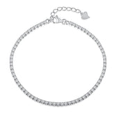 Sterling Silver 2mm Tennis bracelet