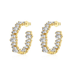 Gold Diva Hoop Earrings
