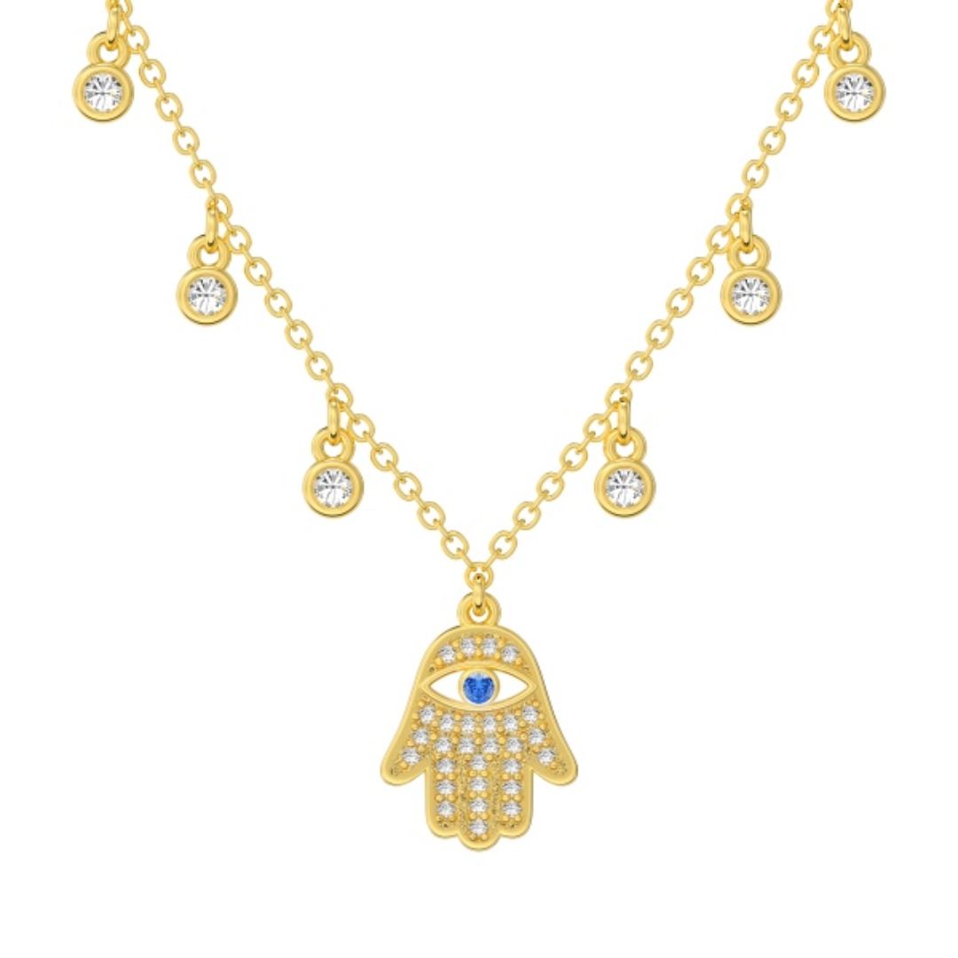 Gold Hamsa Necklace