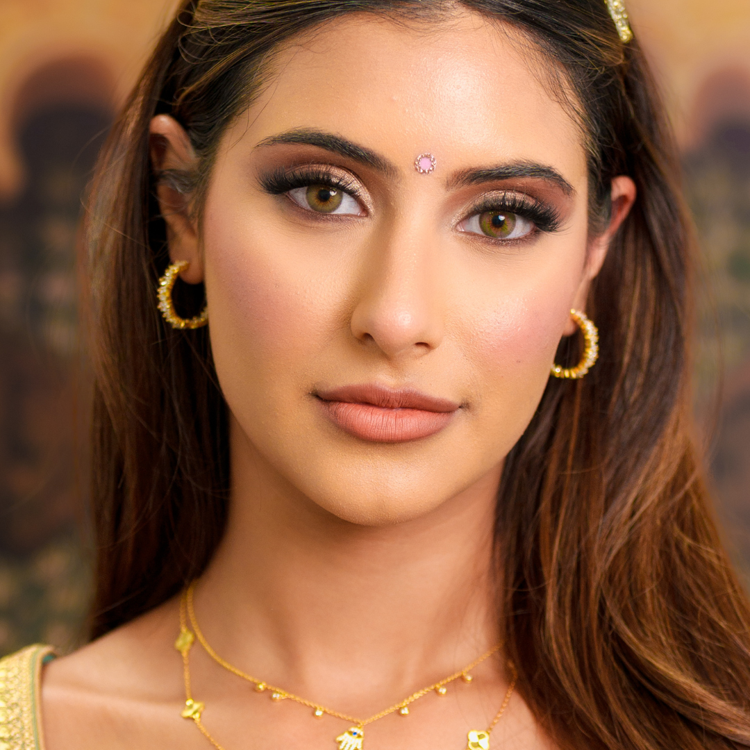 Gold Diva Hoop Earrings
