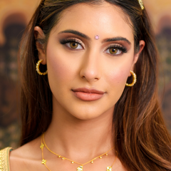 Gold Diva Hoop Earrings