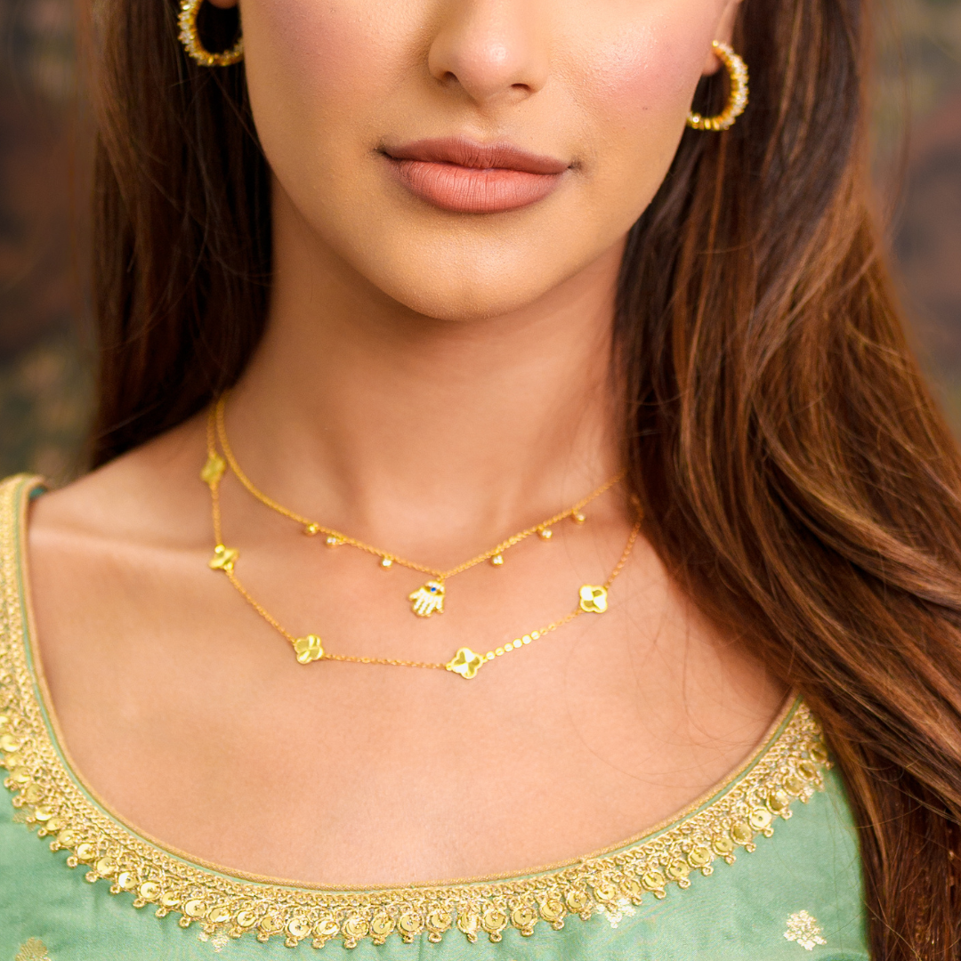 Gold Hamsa Necklace