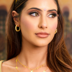 Gold Diva Hoop Earrings