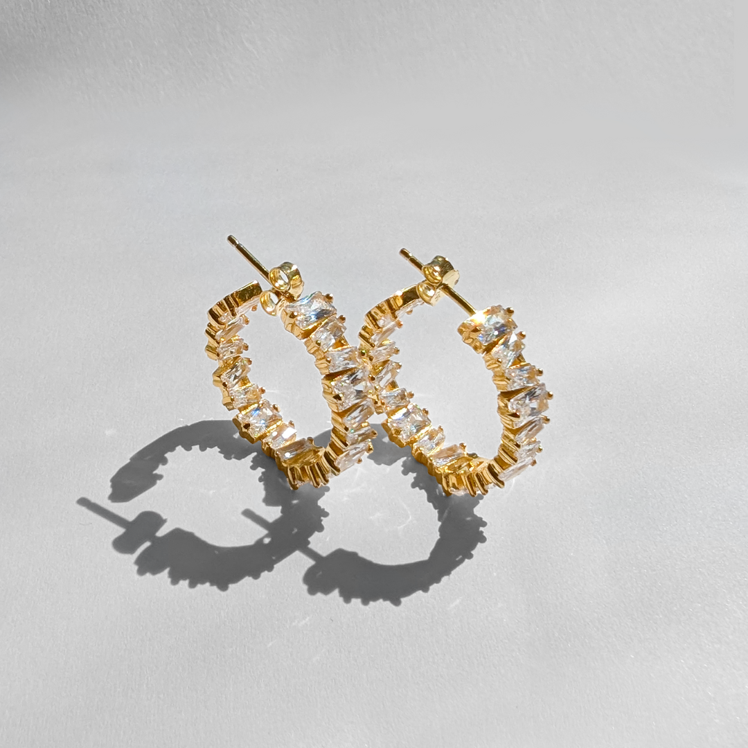 Gold Diva Hoop Earrings