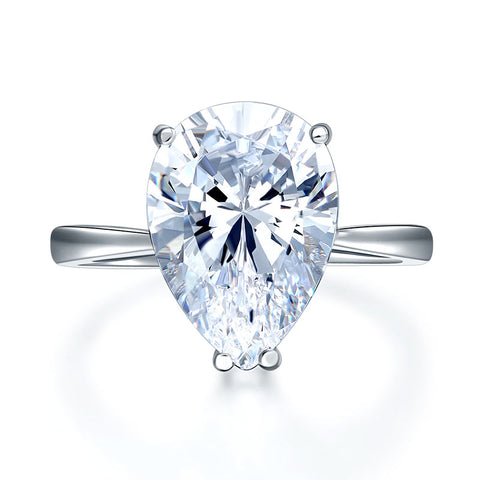 Pear Cut Solitaire Ring