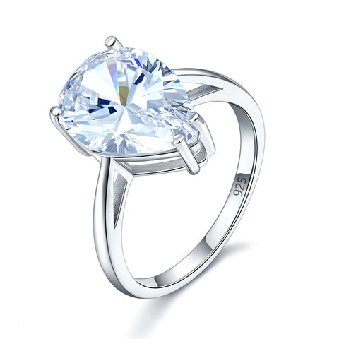 Pear Cut Solitaire Ring