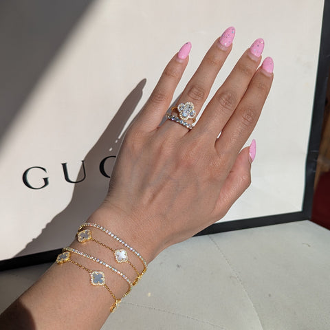 Clover 18k Gold Ring