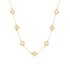 Gold Clover cut out necklace
