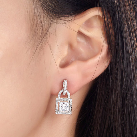 Lock Drop earrings