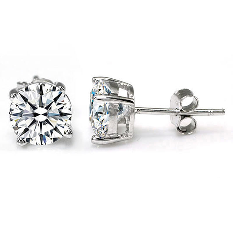 🎁 Round Sterling Silver Studs (100% off)