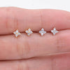 Tiny flower stud earrings