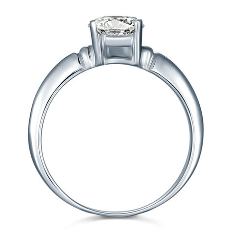 Heart solitaire ring