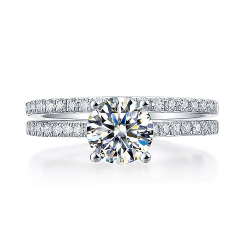 Elara ring set (Moissanite)