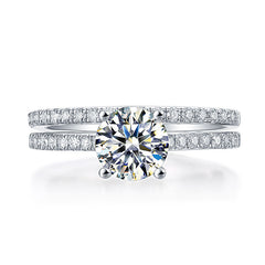 Elara ring set (Moissanite)
