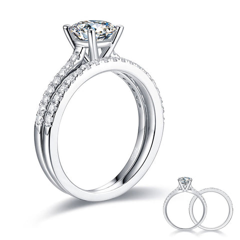 Elara ring set (Moissanite)