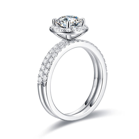 Elara ring set (Moissanite)