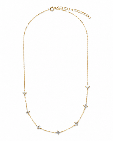 Floral necklace dainty