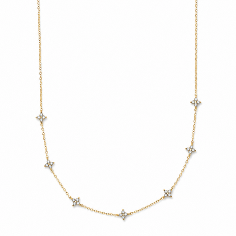 Floral necklace dainty