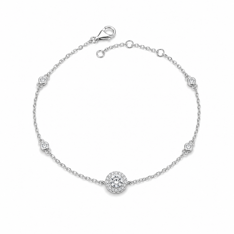 Solitaire diamond bracelet