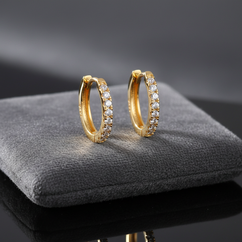 Small hoop earrings