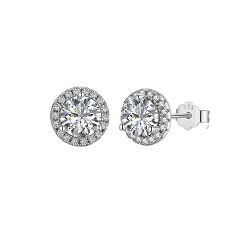 🎁 Round Halo studs (100% off)