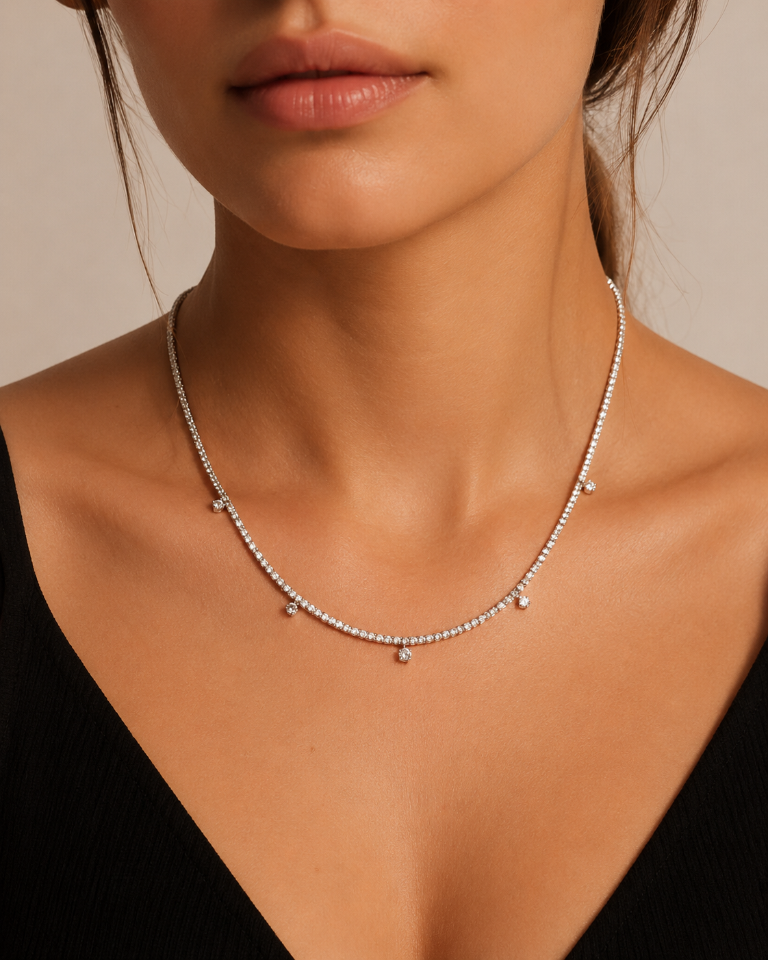 Amaya tennis chain necklace